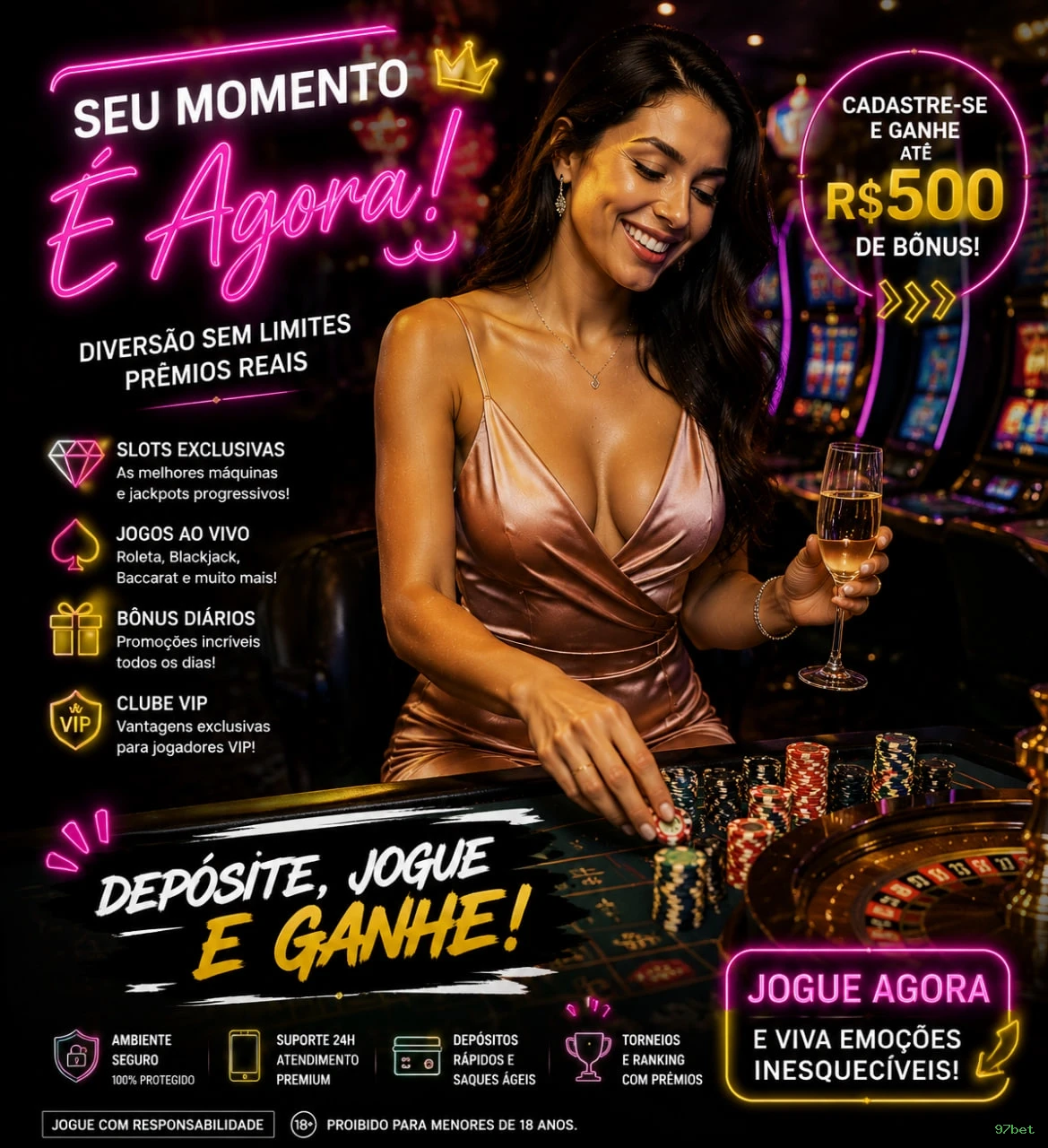 Dealers profissionais da 97bet